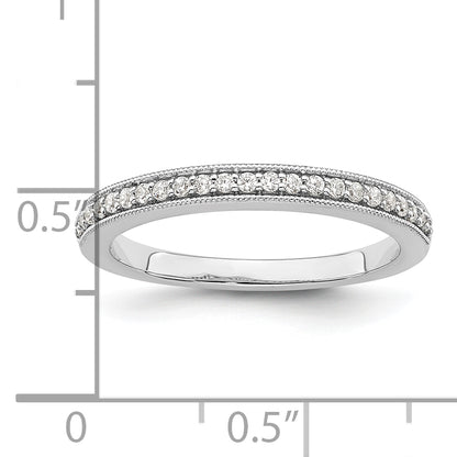 14K White Gold 1/6 Carat Diamond Complete Wedding Band