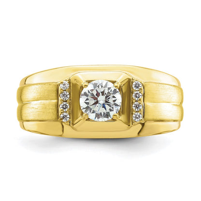 10k Yellow Gold 7/8 Ct. Lab Grown Diamond VS/SI+ G+ Men's Ring