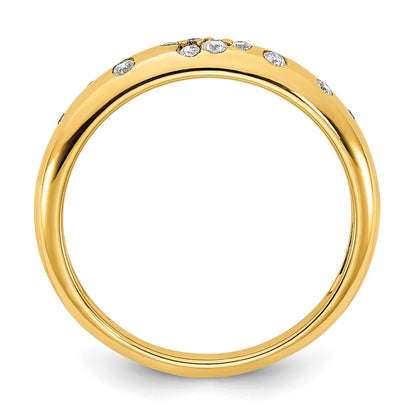 10K Yellow Gold 10K Polished Diamond Sprinkle Ring