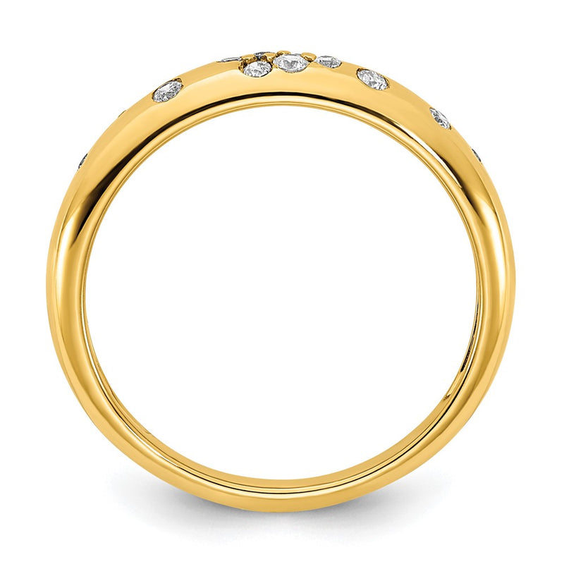 10K Yellow Gold 10K Polished Diamond Sprinkle Ring