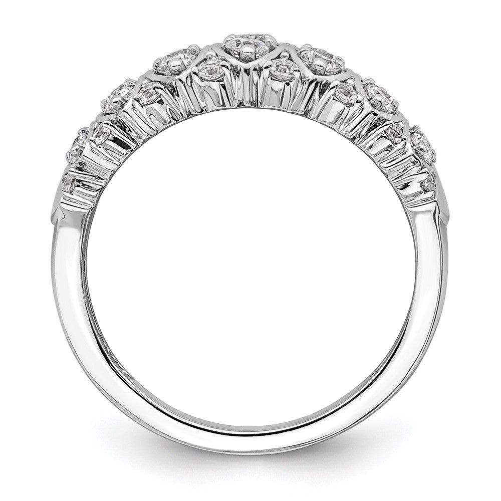 14K White Gold 3/4 Carat Complete Diamond Ring