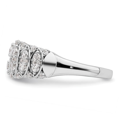 14K White Gold 3/4 Carat Complete Diamond Ring