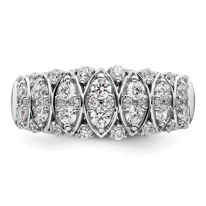 14K White Gold 3/4 Carat Complete Diamond Ring