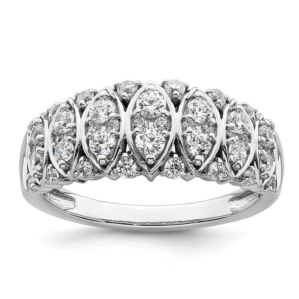 14K White Gold 3/4 Carat Complete Diamond Ring