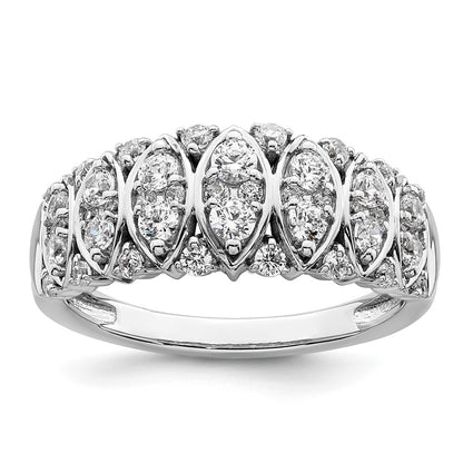 14K White Gold 3/4 Carat Complete Diamond Ring