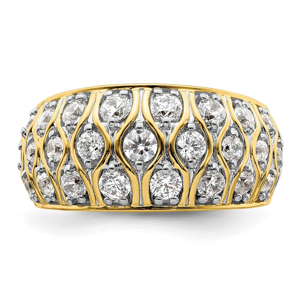 14k Yellow Gold 1 1/6 Ct. Lab Grown Diamond VS/SI+ G+ Fashion Ring