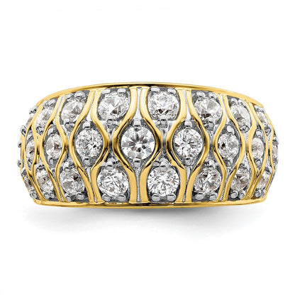 14k Yellow Gold 1 1/6 Ct. Lab Grown Diamond VS/SI+ G+ Fashion Ring