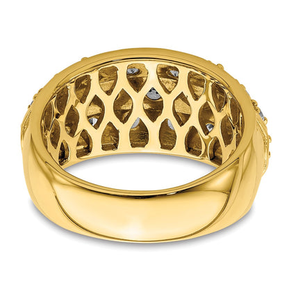 14k Yellow Gold 1 1/6 Ct. Lab Grown Diamond VS/SI+ G+ Fashion Ring