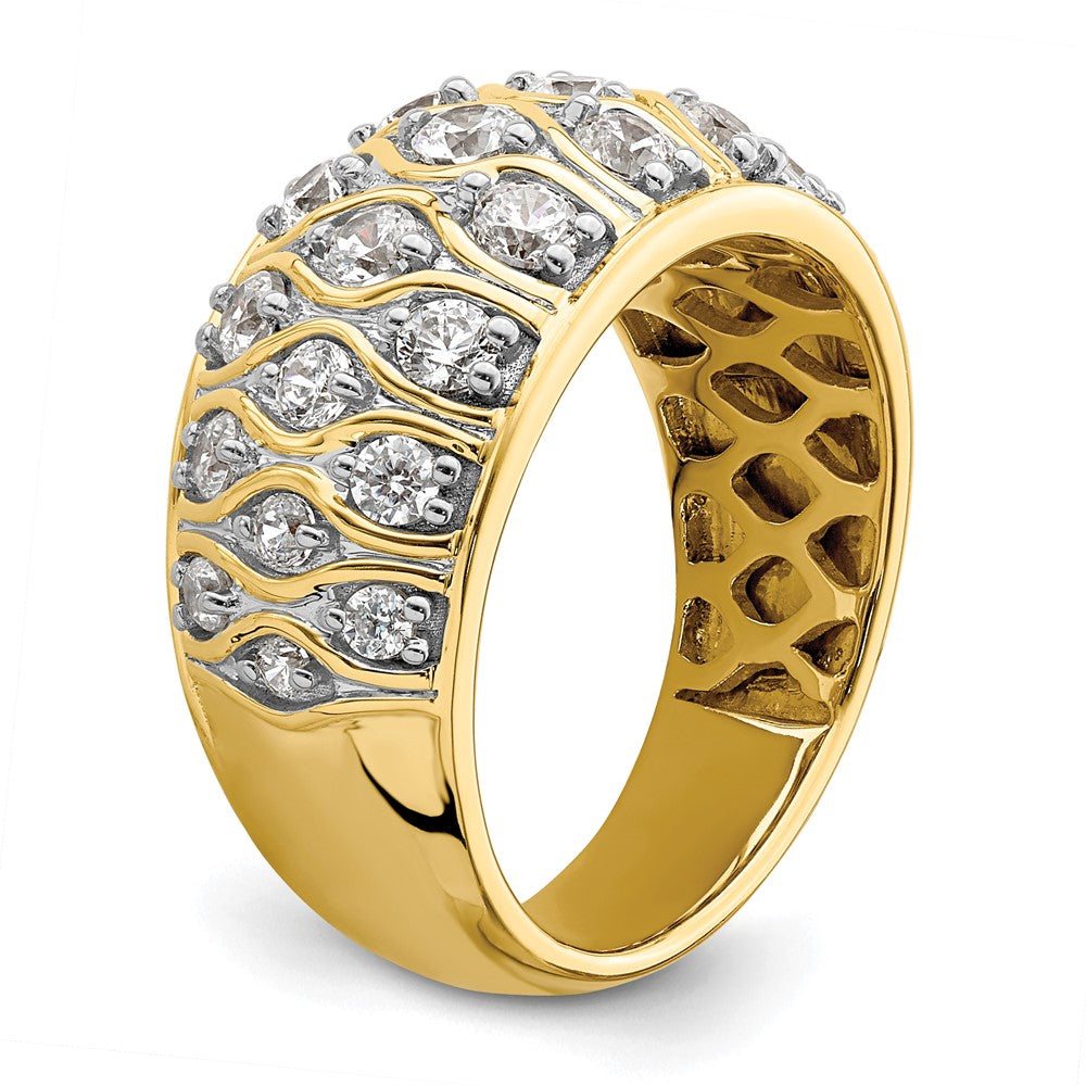 14k Yellow Gold 1 1/6 Ct. Lab Grown Diamond VS/SI+ G+ Fashion Ring