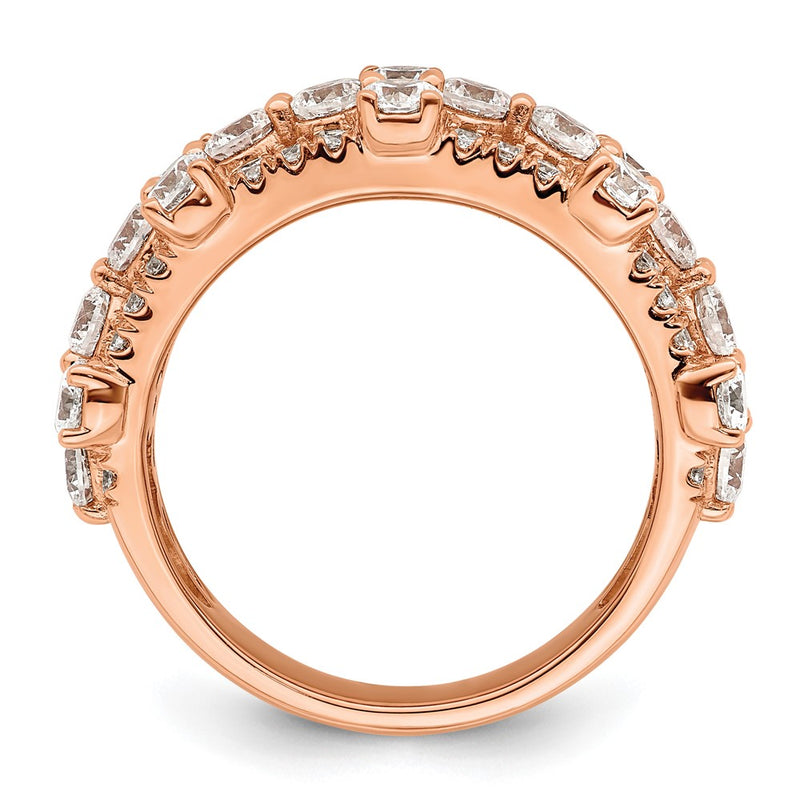 14k Rose Gold 2 1/2 Ct. Lab Gronw Diamond VS/SI+ G+ Fashion Ring