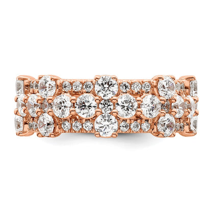 14k Rose Gold 2 1/2 Ct. Lab Gronw Diamond VS/SI+ G+ Fashion Ring