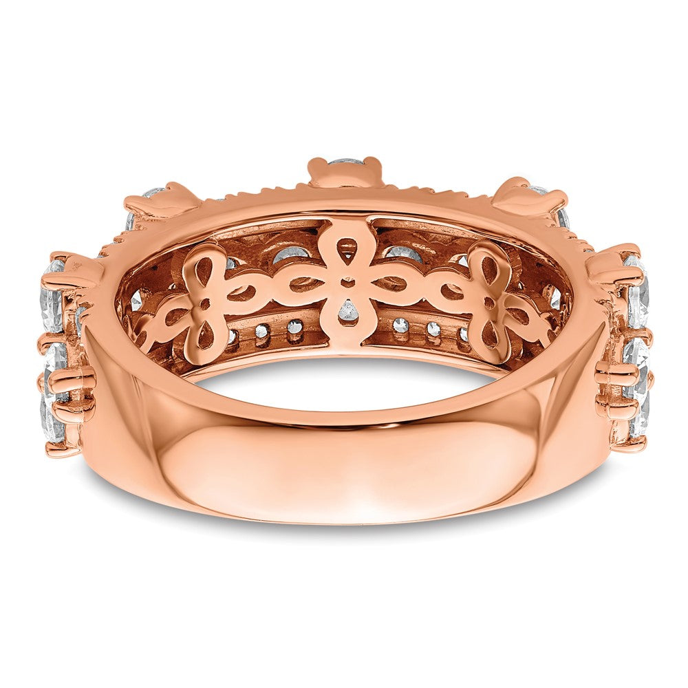 14k Rose Gold 2 1/2 Ct. Lab Gronw Diamond VS/SI+ G+ Fashion Ring