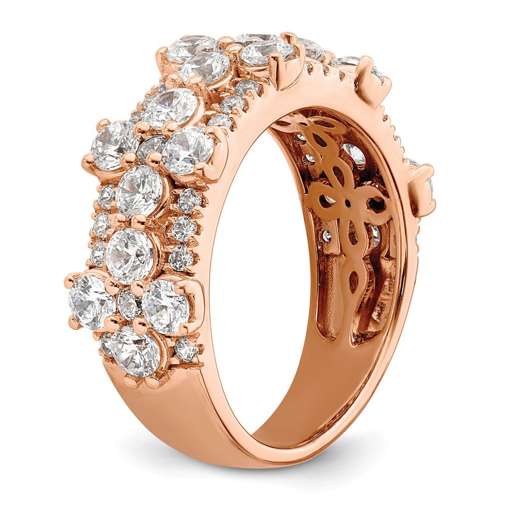 14k Rose Gold 2 1/2 Ct. Lab Gronw Diamond VS/SI+ G+ Fashion Ring