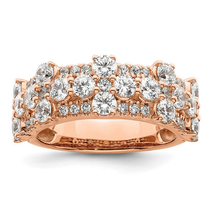 14k Rose Gold 2 1/2 Ct. Lab Gronw Diamond VS/SI+ G+ Fashion Ring