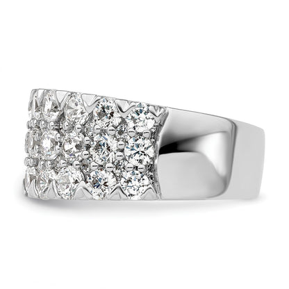 14K White Gold Lab Grown Diamond VS/SI+ G+ Band Ring