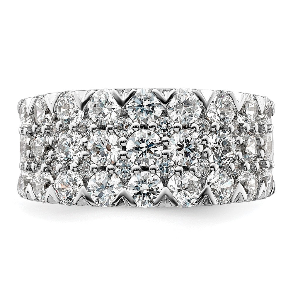 14K White Gold Lab Grown Diamond VS/SI+ G+ Band Ring