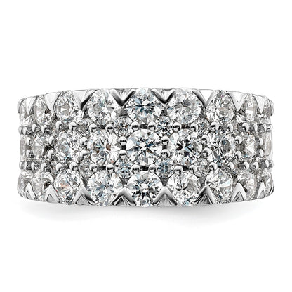 14K White Gold Lab Grown Diamond VS/SI+ G+ Band Ring