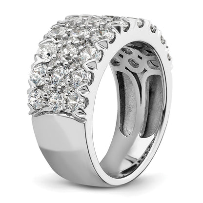 14K White Gold Lab Grown Diamond VS/SI+ G+ Band Ring
