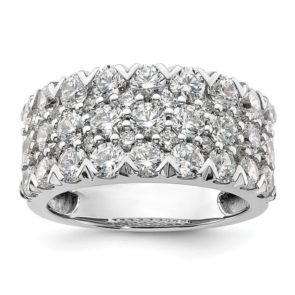 14K White Gold Lab Grown Diamond VS/SI+ G+ Band Ring