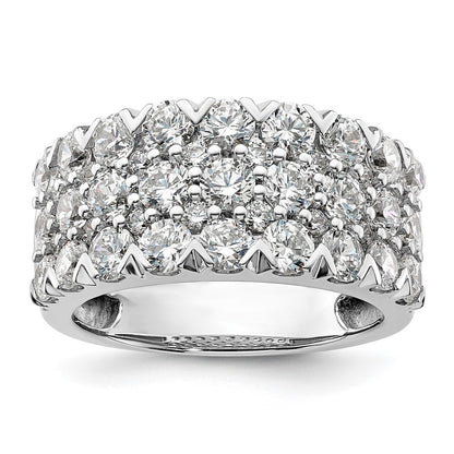 14K White Gold Lab Grown Diamond VS/SI+ G+ Band Ring