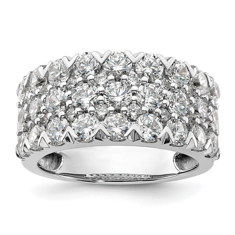 14K White Gold Lab Grown Diamond VS/SI+ G+ Band Ring