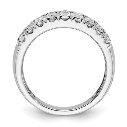 14K White Gold Pave 1.5 Carat Complete Diamond Ring