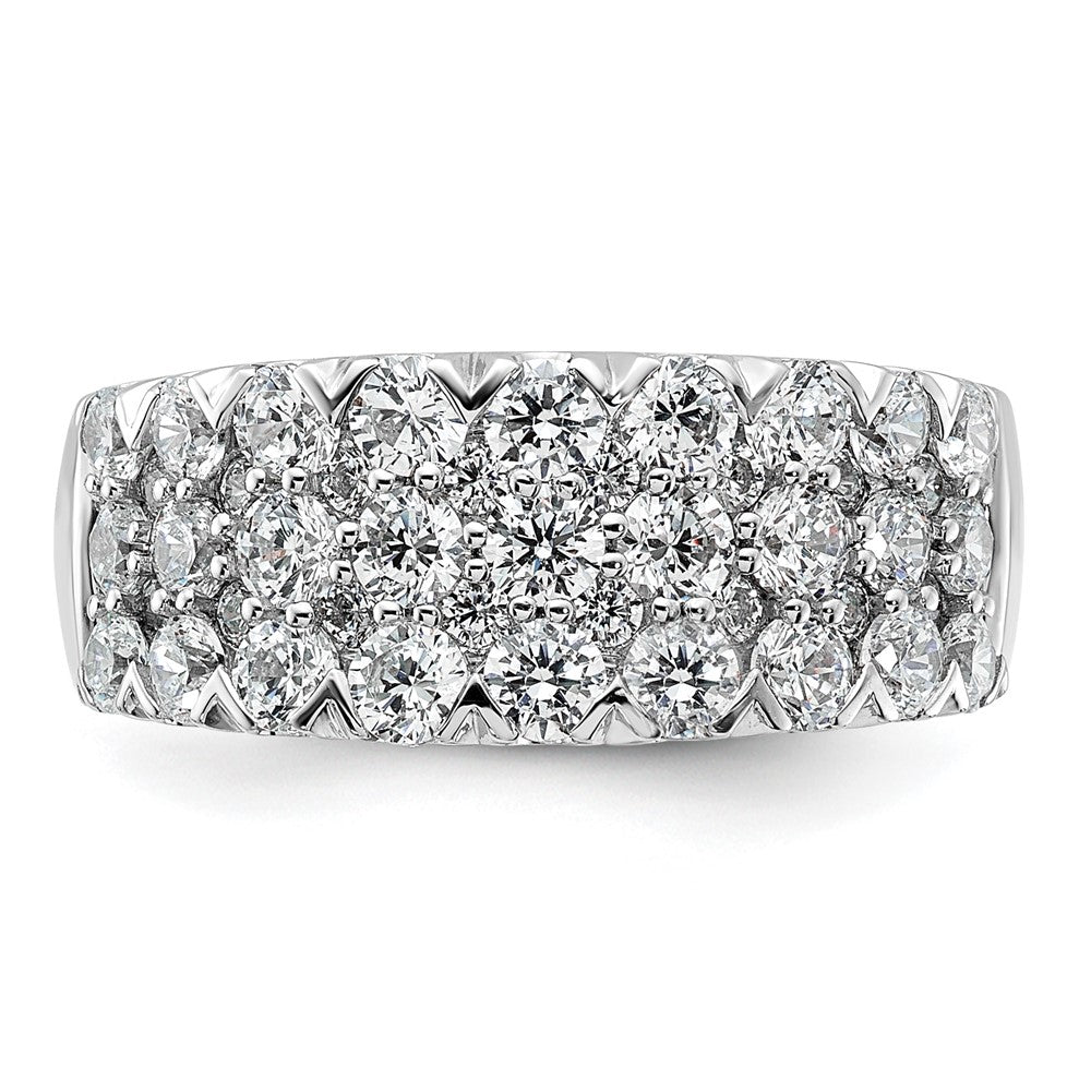 14K White Gold Pave 2 carat Complete Diamond Ring