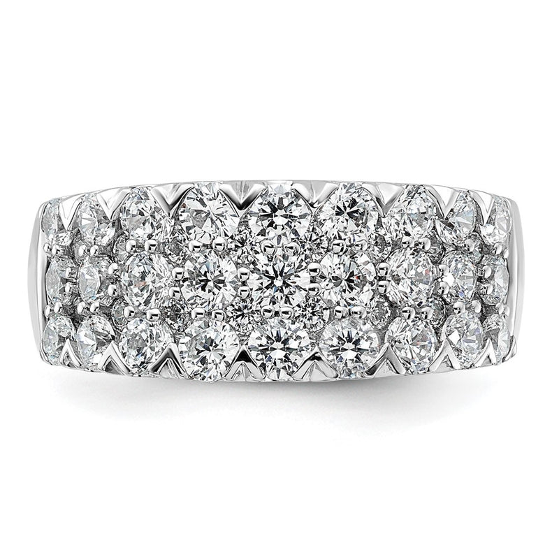 14K White Gold Pave 2 carat Complete Diamond Ring