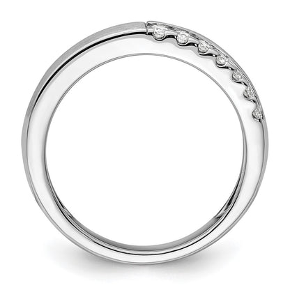 14k White Gold 3/8 Ct. Lab Grown Diamond VS/SI+ G+ Complete Band