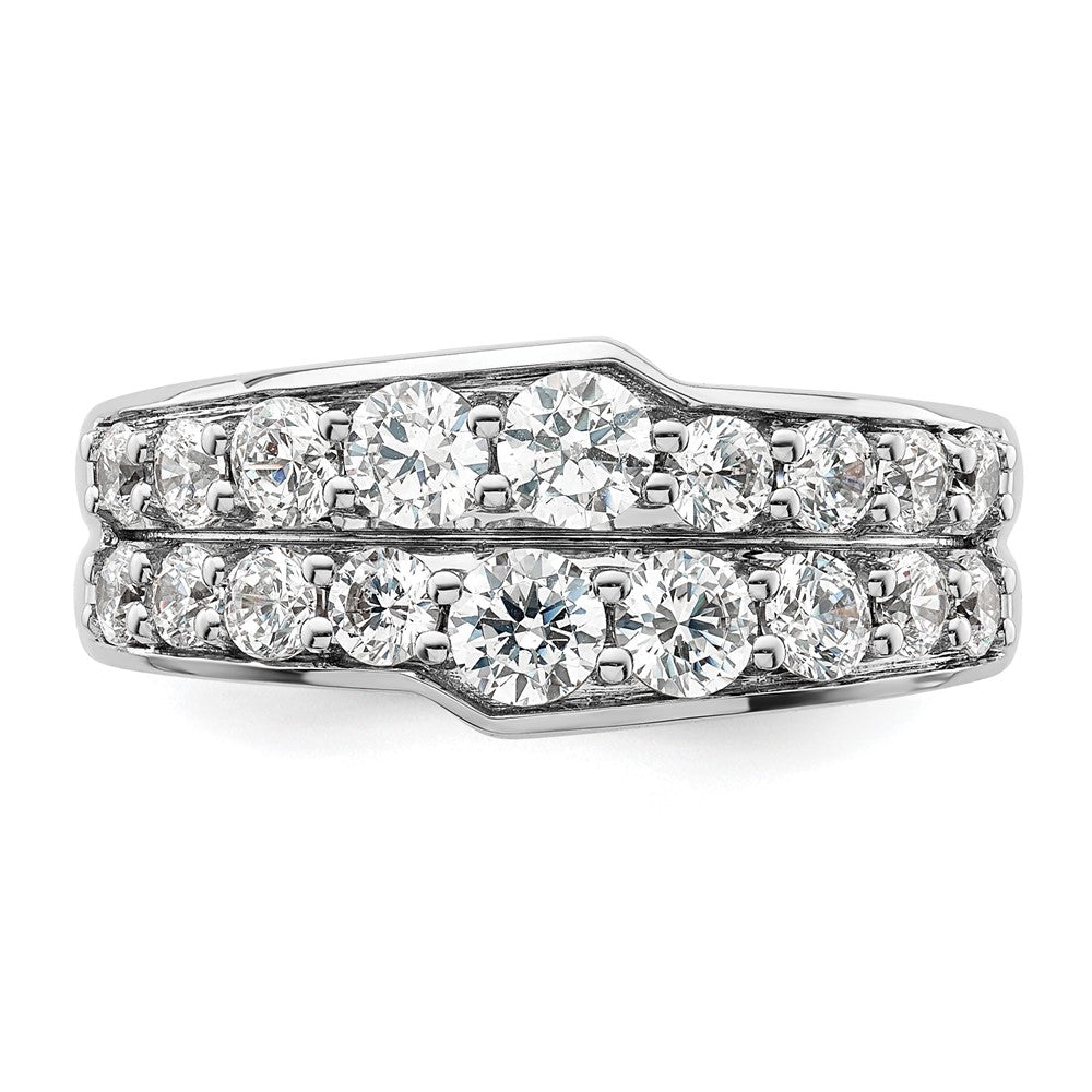 14K White Gold Lab Grown Diamond VS/SI+ G+ Band Ring