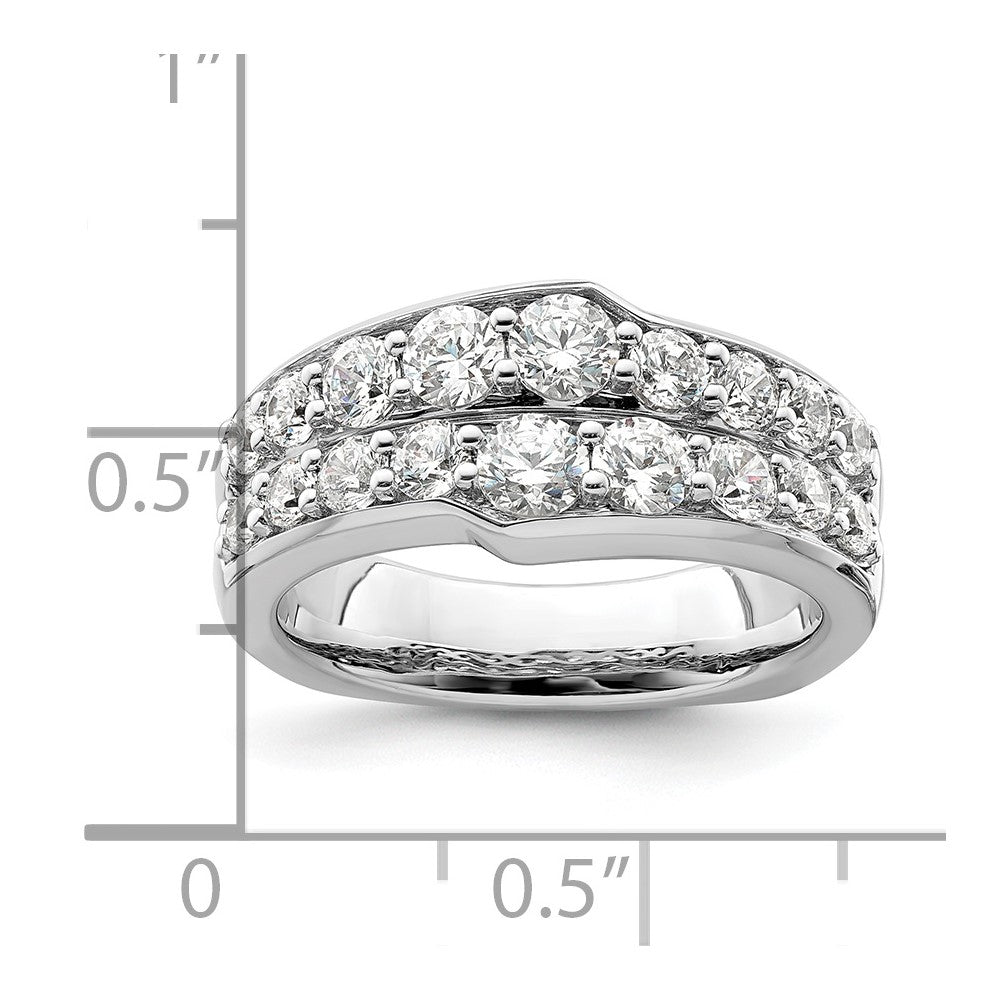 14K White Gold Lab Grown Diamond VS/SI+ G+ Band Ring