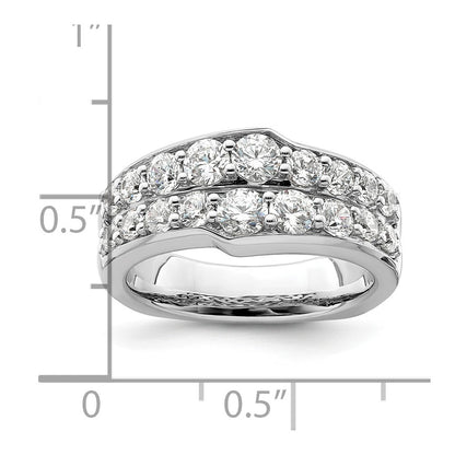 14K White Gold Lab Grown Diamond VS/SI+ G+ Band Ring