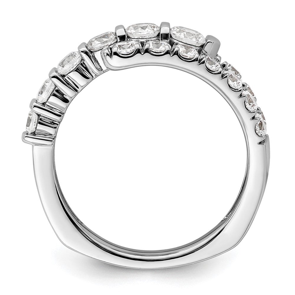 14k White Gold 1 3/8 Ct. Lab Grown Diamond VS/SI+ G+ Fashion Ring