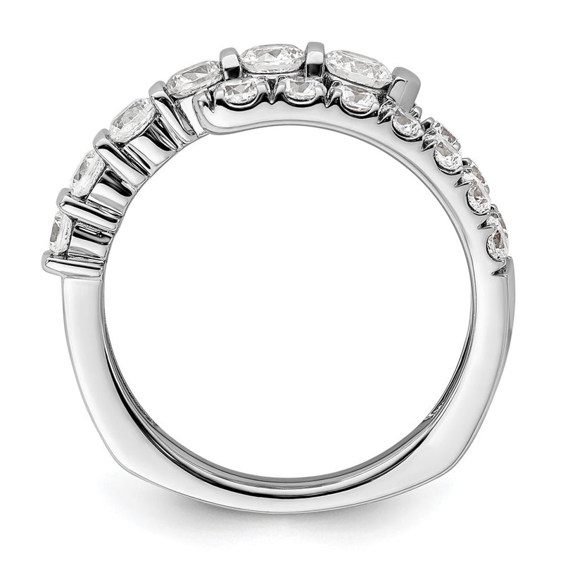 14k White Gold 1 3/8 Ct. Lab Grown Diamond VS/SI+ G+ Fashion Ring