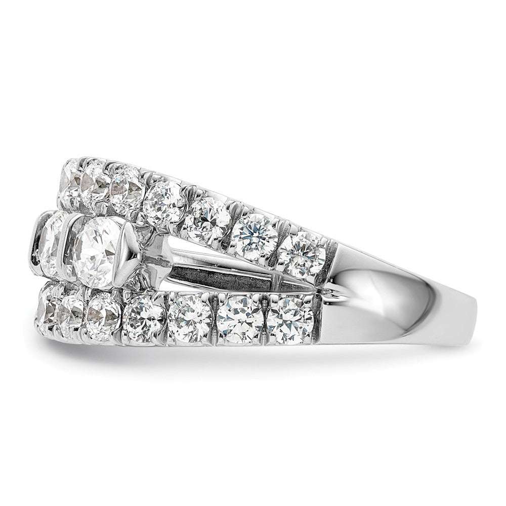 14k White Gold 1 3/8 Ct. Lab Grown Diamond VS/SI+ G+ Fashion Ring