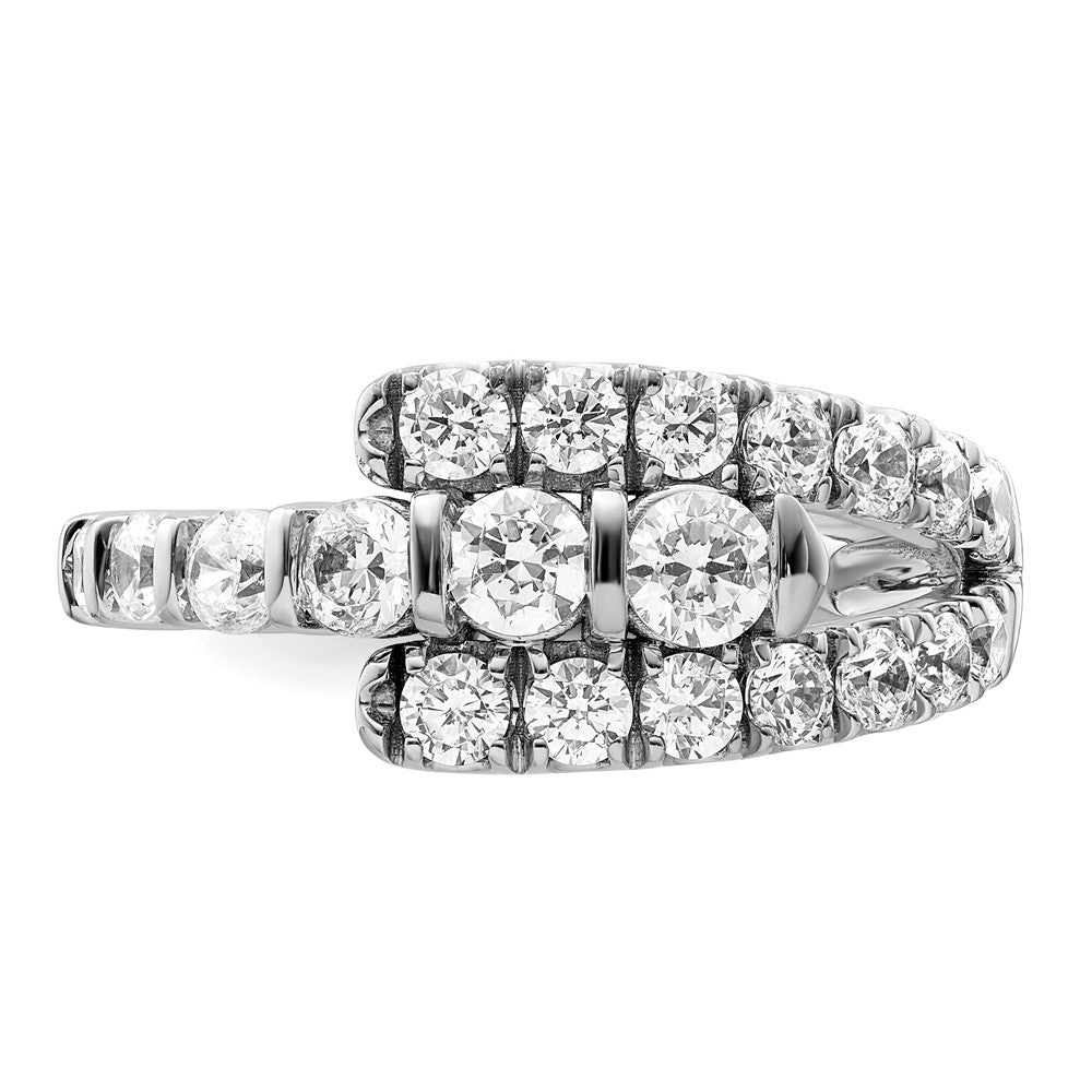 14k White Gold 1 3/8 Ct. Lab Grown Diamond VS/SI+ G+ Fashion Ring