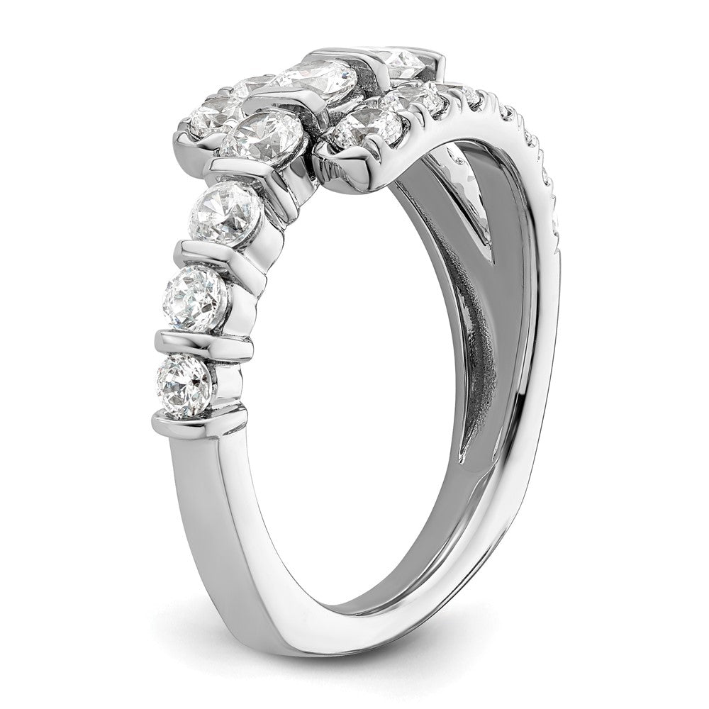 14k White Gold 1 3/8 Ct. Lab Grown Diamond VS/SI+ G+ Fashion Ring
