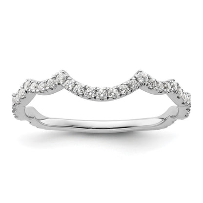 14k White Gold 1/3 Ct. Lab Grown Diamond VS/SI+ G+ Complete Wedding Band
