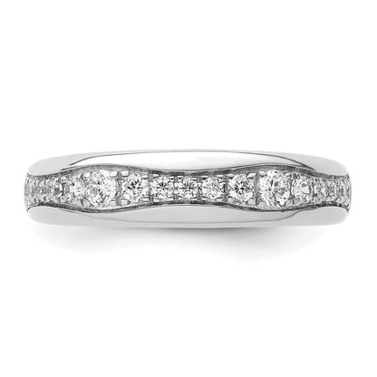 14k White Gold 3/8 Ct. Lab Grown Diamond VS/SI+ G+ Complete Fashion Band