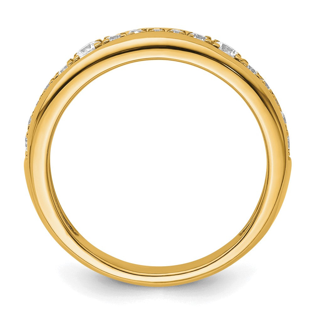 14k Yellow Gold 3/8 Ct. Lab Grown Diamond VS/SI+ G+ Complete Fashion Band