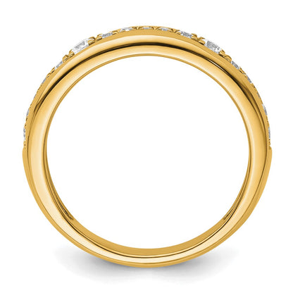 14k Yellow Gold 3/8 Ct. Lab Grown Diamond VS/SI+ G+ Complete Fashion Band