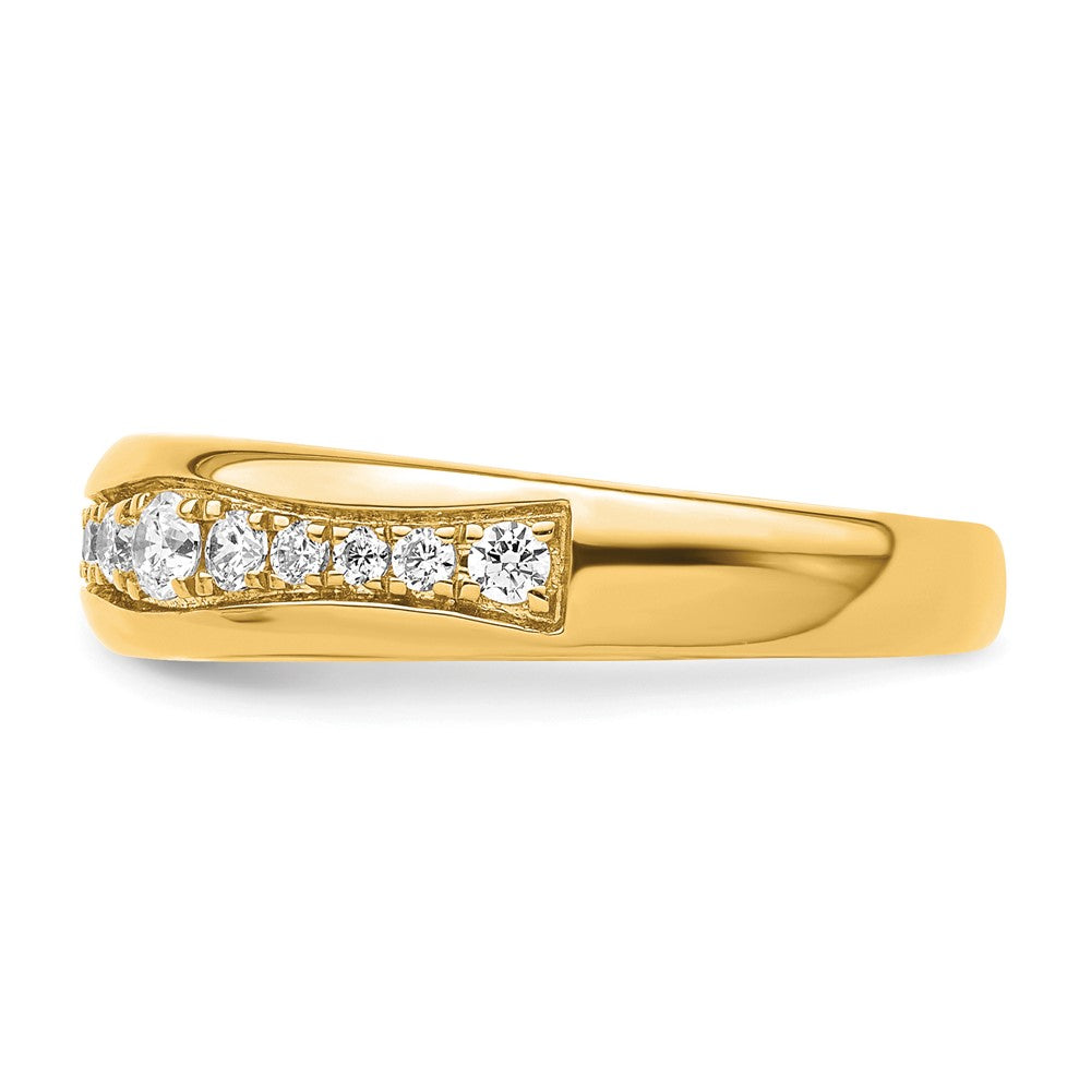 14k Yellow Gold 3/8 Ct. Lab Grown Diamond VS/SI+ G+ Complete Fashion Band