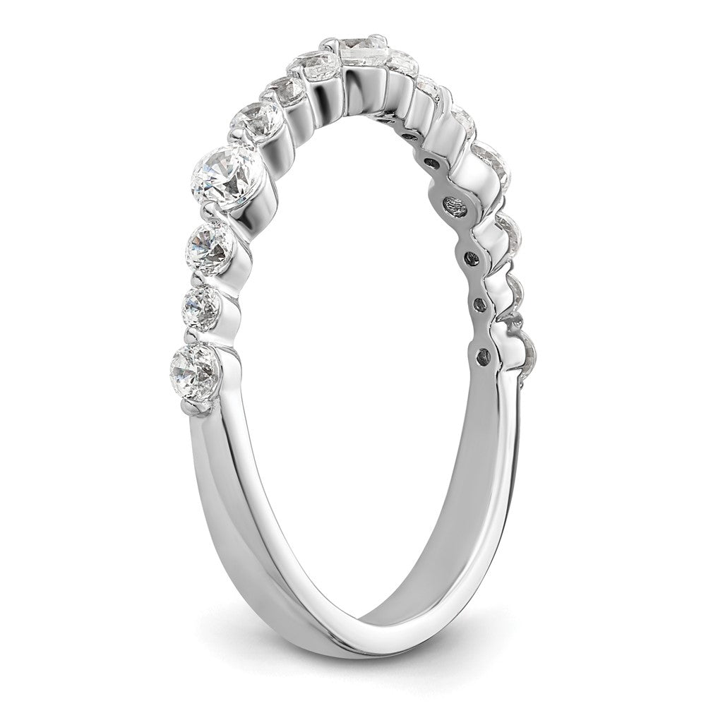 14k White Gold 1/4 Ct. Lab Grown Diamond VS/SI+ G+ Fashion Band Ring