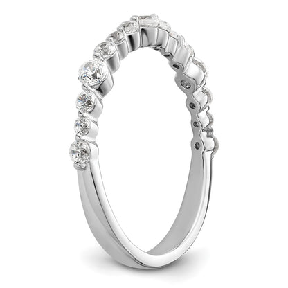 14k White Gold 1/4 Ct. Lab Grown Diamond VS/SI+ G+ Fashion Band Ring