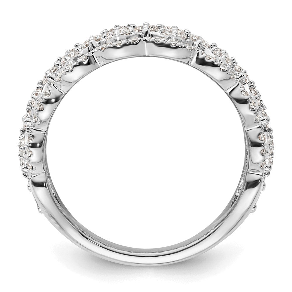 14k White Gold 1 Ct. Lab Grown Diamond VS/SI+ G+ Fashion Ring