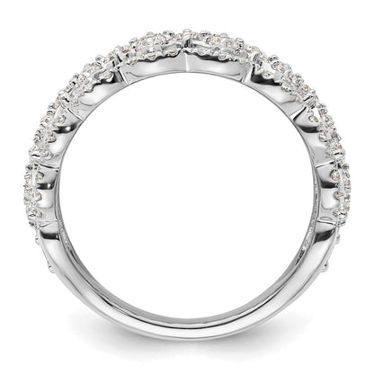 14k White Gold 1 Ct. Lab Grown Diamond VS/SI+ G+ Fashion Ring