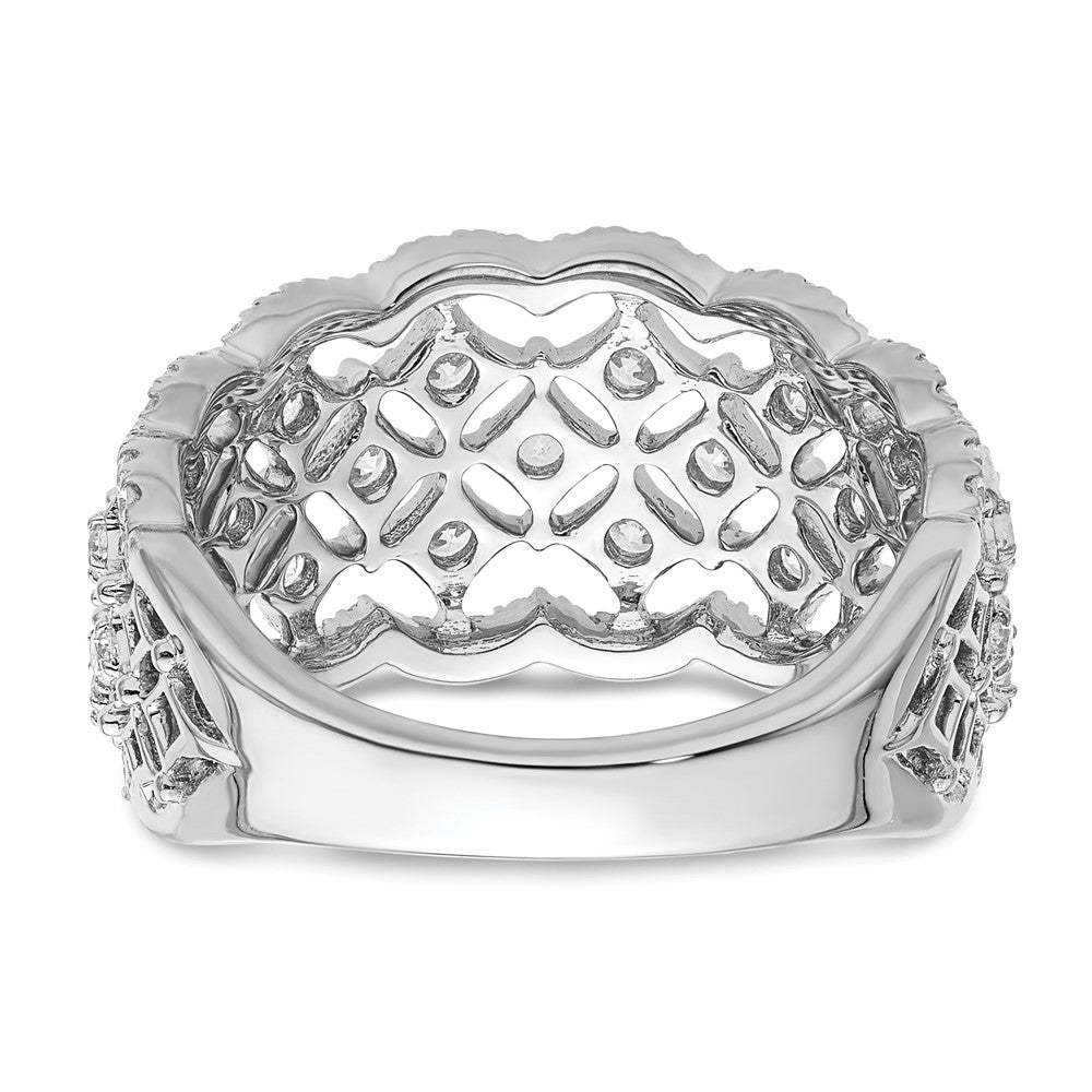 14k White Gold 1 Ct. Lab Grown Diamond VS/SI+ G+ Fashion Ring