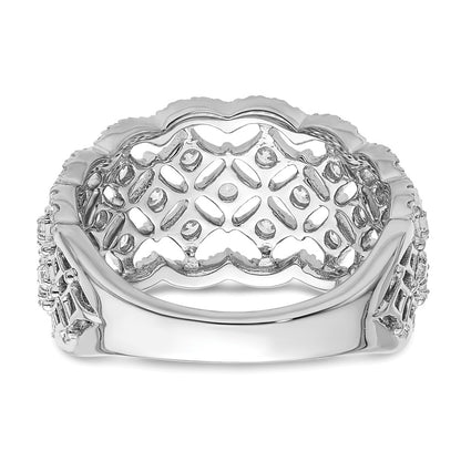14k White Gold 1 Ct. Lab Grown Diamond VS/SI+ G+ Fashion Ring