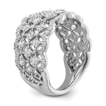 14k White Gold 1 Ct. Lab Grown Diamond VS/SI+ G+ Fashion Ring