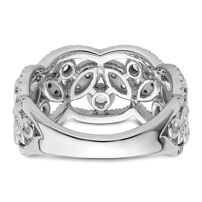 14k White Gold 7/8 Ct. Lab Grown Diamond VS/SI+ G+ Fashion Ring